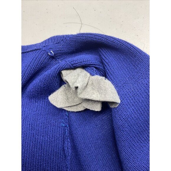 Vintage St. John Neiman Marcus Sz 8/10 Sweater Cardigan Santana Knit Blue - Picture 4 of 14